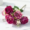 Artificial Peony Flowers Silk Hydrangea Bouquets Artificial Roses Fake Plants for Spring Autumn Decorations, Wedding Vase for Home, Dining Room