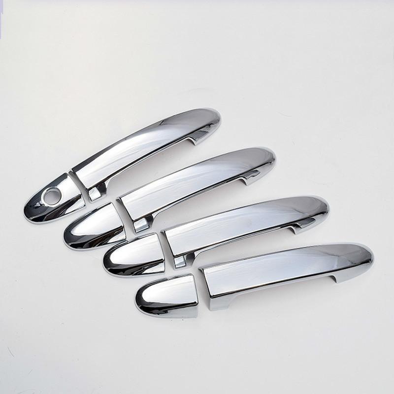 For Hyundai Santa Fe 2007-2012 ABS Chrome Door Handle Bowl Cover Trim Car Exterior Decoration Styling Accessory