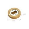 1/5/10/30Pcs Beer Bottle Opener Portable Round Shape Bamboo Opener Fridge Magnet Bar Beverages Gadgets Wedding Home Party Tools