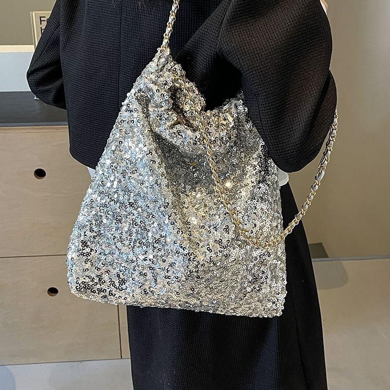 Fashionable High Quality Large Tote Bag For Women With Eye-catching Sequin Accents