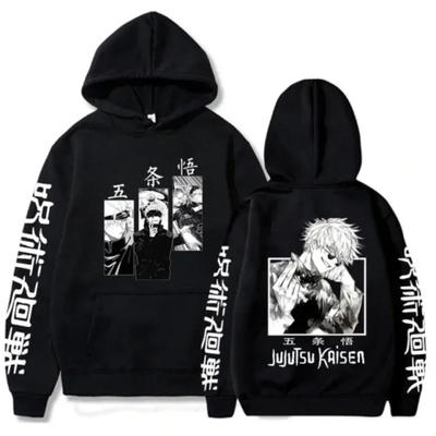 Jujutsu Kaisen Anime Clothes Satoru Gojo Print Hooded Men Women Hoodies Prevalent Streetwear Harajuku Manga Sweatshirt