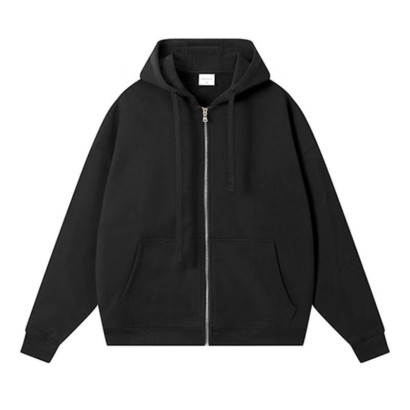 BFS78066L Drop-Shoulder Casual Zip Hoodie