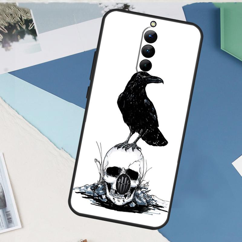 Crow Raven Dark Skull For Nubia Red Magic 10 9 8 Pro Plus 6 7 6S 7S Pro 5G 6R RedMagic 8S 9S Pro Plus Phone Case