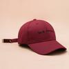 Soft Top Letter Embroidered Baseball Cap Women's Fashion Versatile Casual Face Small Sunscreen Duck Tongue Sun Hat
