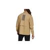 Men's Adidas Terrex C Myshelter W.r Logo Stripe Printing Lapel Jacket Khaki H48571