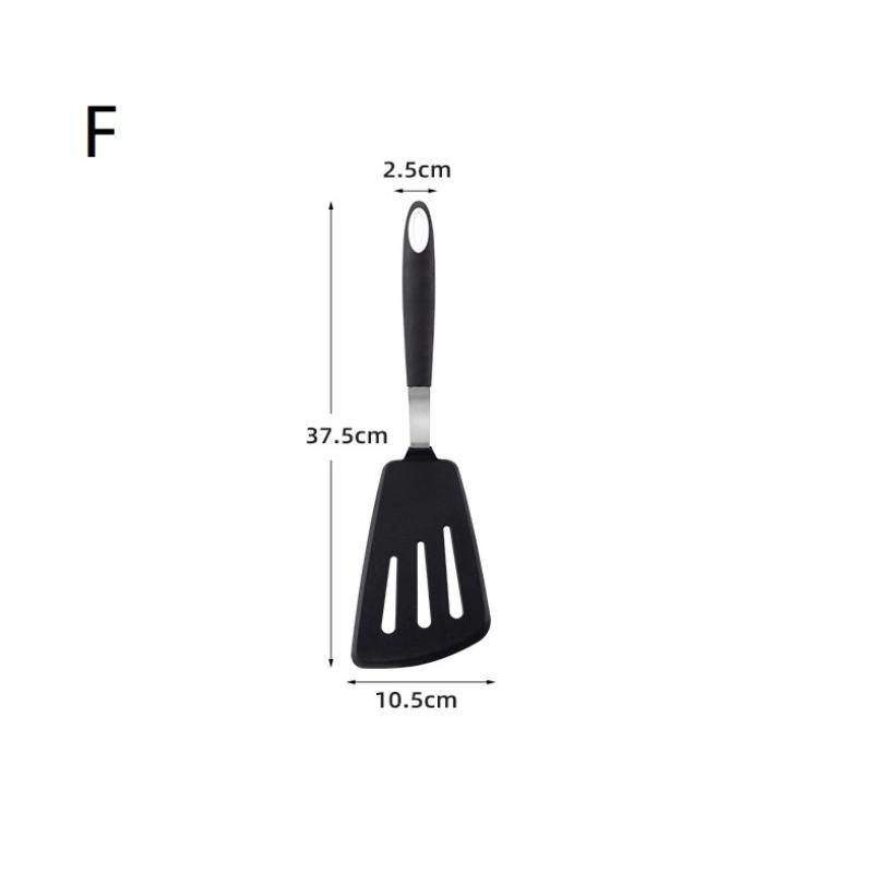 Frying Shovel Leaking Shovel Cooking Utensils Stainless Steel Silicone Kitchenware Fried Fish Steak Spatula Cooking Tool