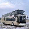Alloy Double Decker Electric Tourist Traffic Bus Model Diecasts Metal City Passenger Car Bus Model Sound And Light Kids Toy Gift