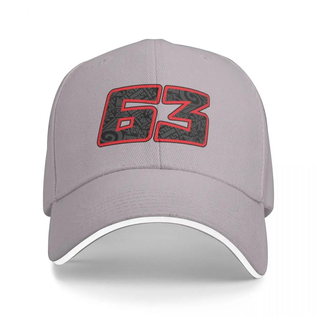 Francesco Pecco Bagnaia 63 Baseball Cap Ball Cap Golf Hat Luxury man cap Beach Bag Men Luxury Brand Women's
