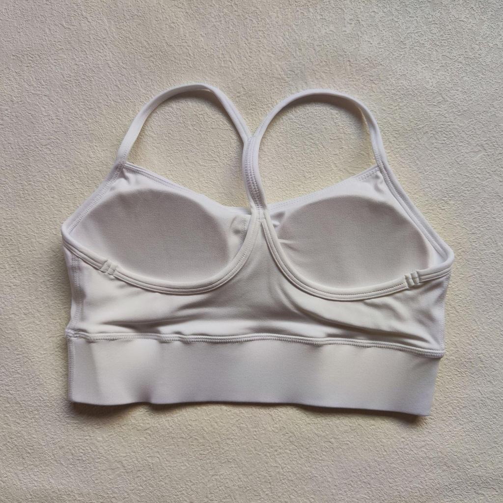 LULU Nude Y-Back Sport-BH – Reine Farbe, Westen-Stil für Outdoor-Fitness und Yoga