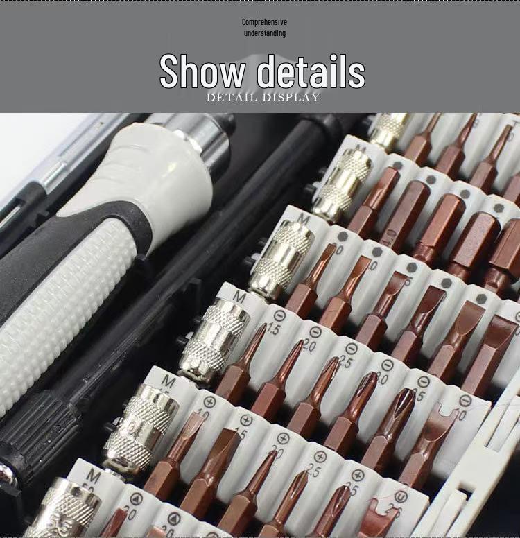 60-in-1 Multi-Functional S2 Screwdriver Set for Home & Computer Repair