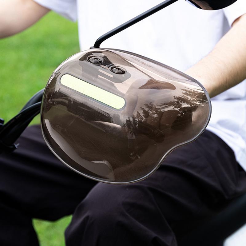Electric Vehicle Hand Guard Windshield Motorcycle Handlebar Cover Sunshade Rainproof Windshield With Night Reflective Strip