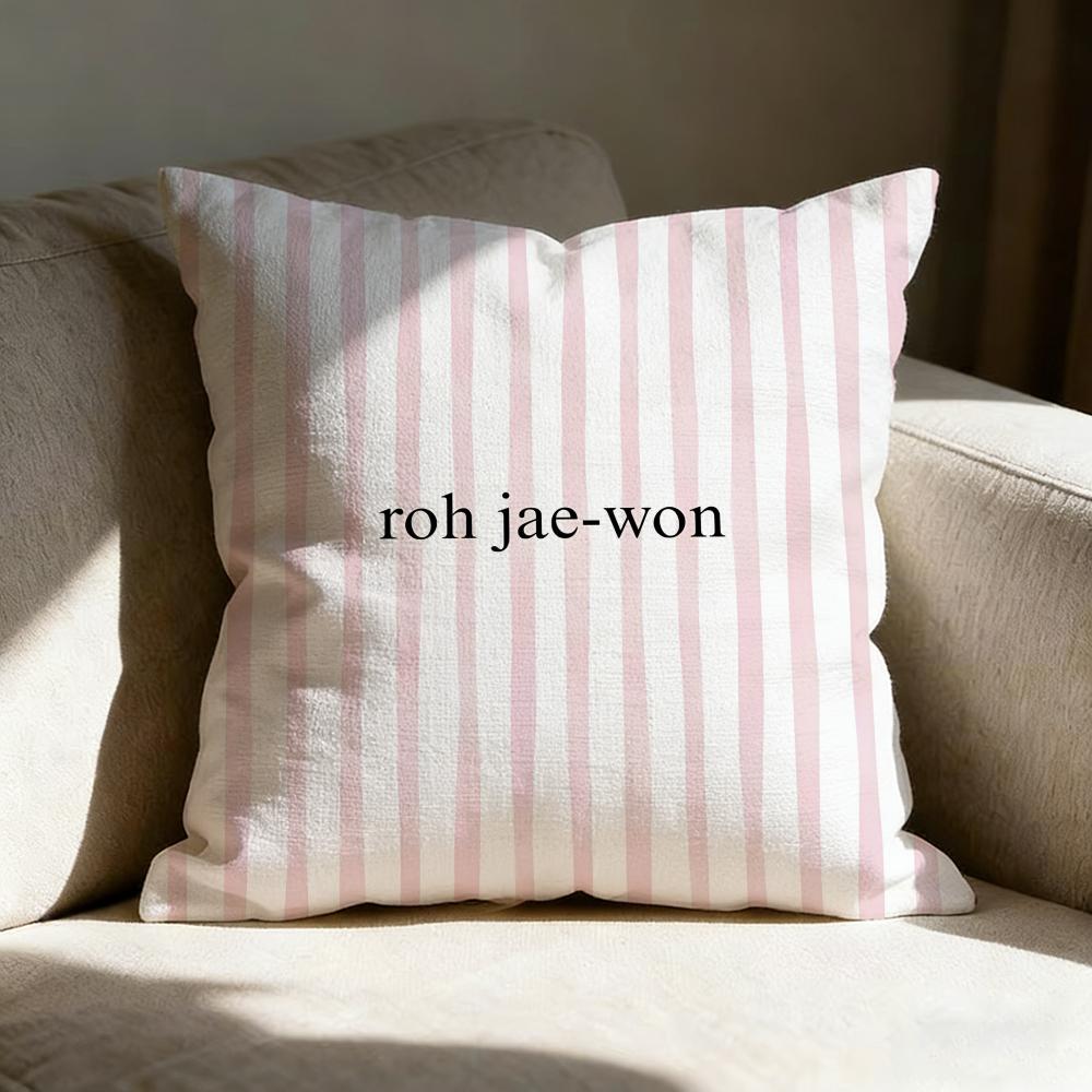 Roh J-Jae-Won Actor Pillow Case Linen Pillow Covers Cover For Couch Living Room Bench Patio Floor Linen Home Decor