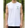 [Printed Design - Not Textured] Gradient Coconut Tree Print Men's Sleeveless Tank Top, Summer Beach Style Loose Fit Casual Fitness Vest, PLUS SIZE
