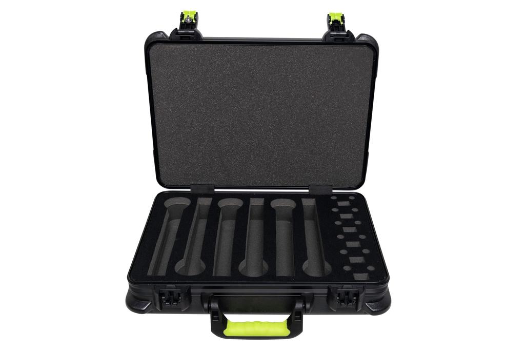 Shure by Gator Microphone Case PE Hard Case with TSA Lock Microphone Storage SH-MICCASEW06 (6 Type) []