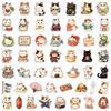 50pcs Japanese Lucky Cat Stickers - Cute Kimono Cat Journal Decoration