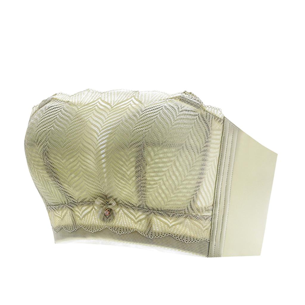 Strapless Bra for Women Anti Slip Gathered Anti Falling No Steel Ring Wrapped Strapless Bra Summer Thin Bra