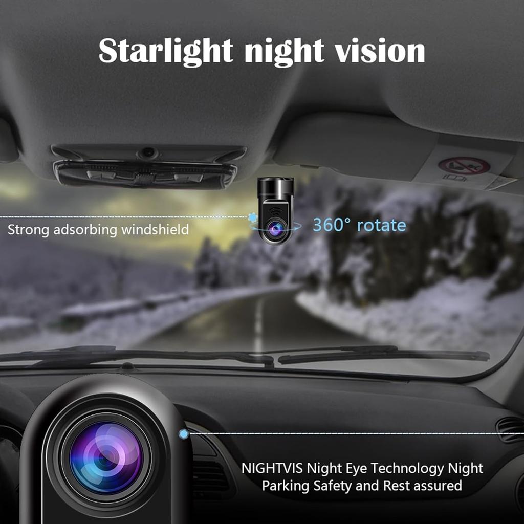 Dashcam Auto Car Full High Definition Video Recorder with Forward Collision Warning WiFi G-Sensor Camcorder Cameras