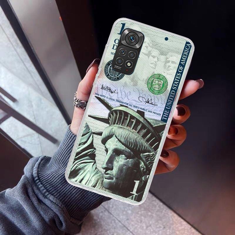 Banknote Dollar Cash Money Phone Case For Xiaomi Redmi Note 15 14 14S 13 12S 12 Pro Plus 11S 11 10S 10 4G Cover 11E 11T 5G Print