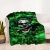 "Joker Money Green Art Print Poster"Blanket Flannel Throw Blanket for Sofa, Bed, Travel, Camping, Office