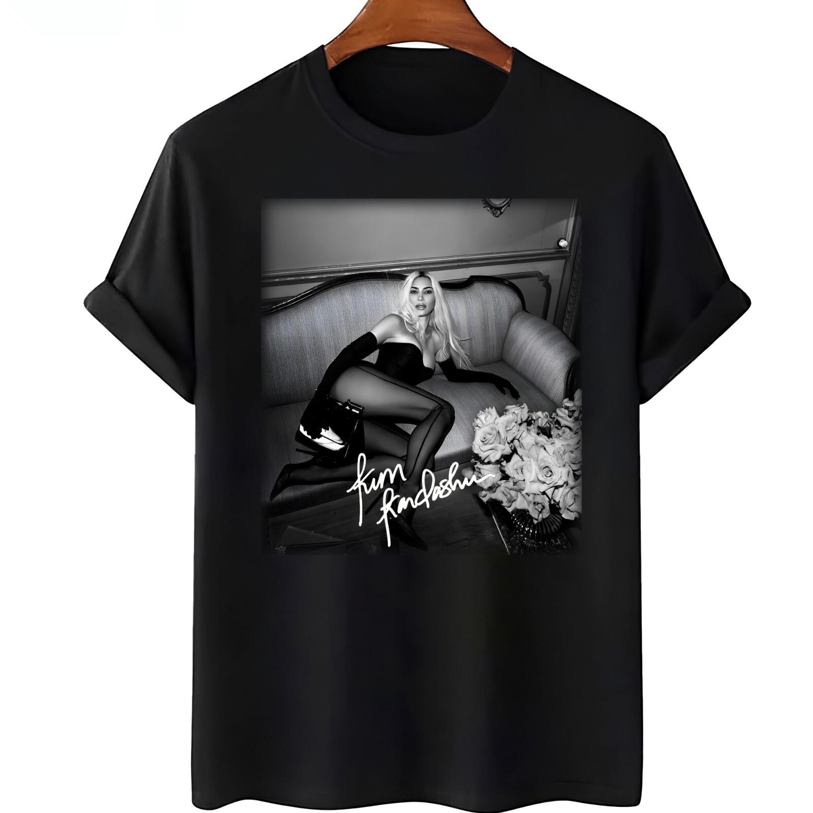 Rare Kim Kardashian Shirt Hip Hop Black S-234XL Tee U965 S