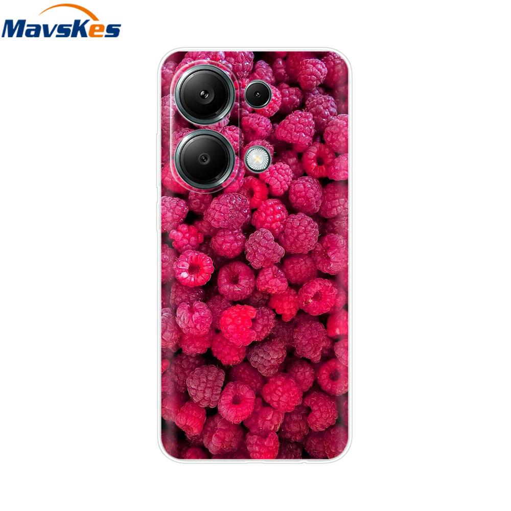 For Poco M6 Pro Case For Xiaomi Poco M6 Pro 4G Cover Fundas Coque Camera Protector Soft Silicone Phone Back Case For Poco M6 Pro
