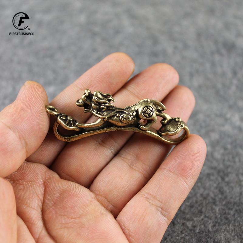 Chinese Good Luck Coins Wealth Success Fortune Copper Birthday Gifts brave troops ru yi pixiu Pendant Wholesale charm keychains