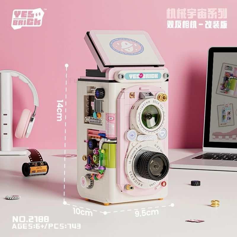 Ungiftiges Lustiges Retro-Kamera-Bausatz Konstruktionsmodell Bausteine Set Sammlerstück Geschenkidee Set Für Erwachsene Und Teenager Kinder Und Spielzeug