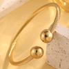 Open Bead Head Magnetic Twist Twist Simple Design Couple Style Jewelry Bracelet
