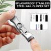 Nail Cutters with Nail File Large Opening Nail Clippers Toenail Cutter Fingernail Cutter Stainless Steel Toenail Clipper