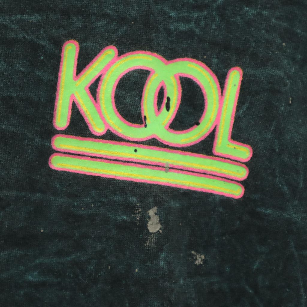 90s Old KOOL Short sleeve T-shirt charcoal green Single stitch Men's Used