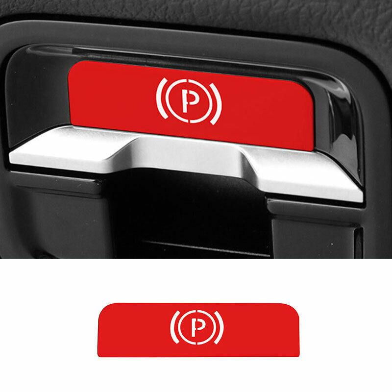 For Benz C-Class W206 - Red Aluminum Brake Handle Handbrake Cover Trim