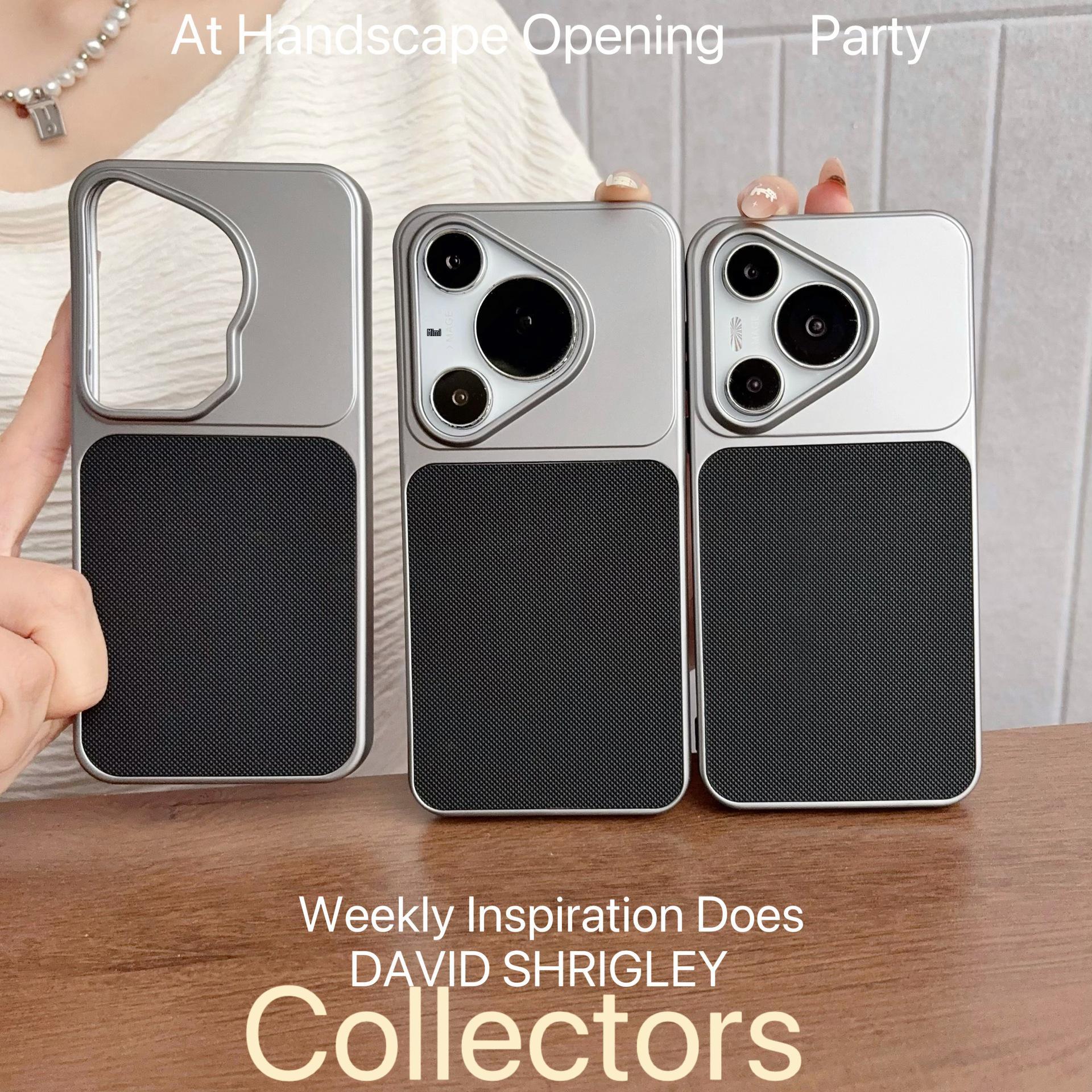 Compatible with Huawei Pura70 Rhombus Pattern Phone Case: Solid Color Simple Cover for P70Pro and P70Ultra. Features Lens Hollow Soft Case Design. Pura70Pro