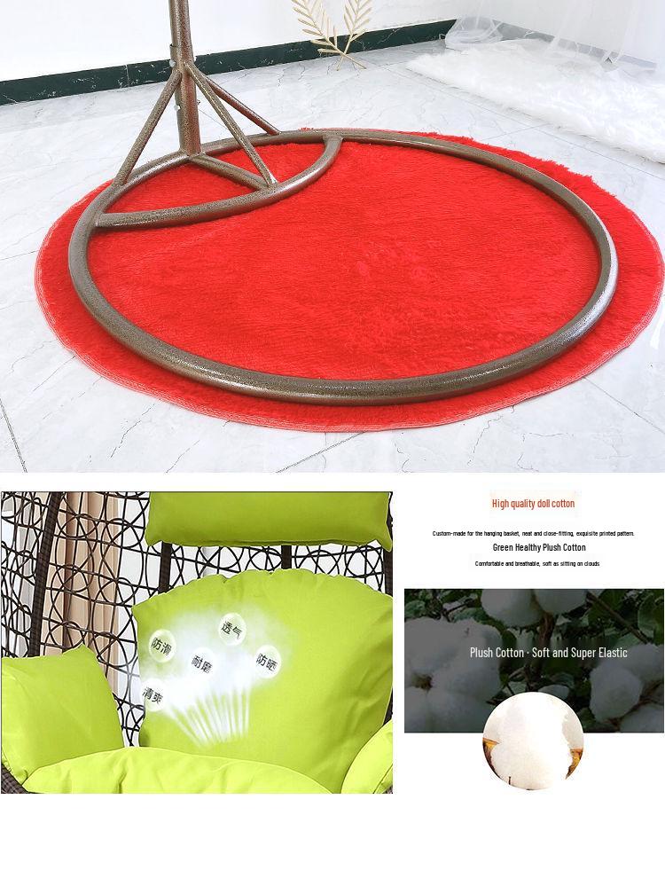 Double Wicker Hanging Basket Chair: Indoor/Outdoor Bird's Nest Swing Chair for Balcony & Leisure