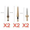 MOC Medieval Weapon Knight Building Block Accessories Character Helmet Hat Academic Gown Axe Sword Shield Brick Toy Gift K073