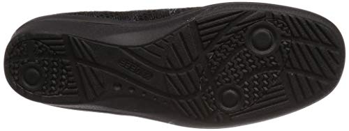 Asahi Women's L517 Comfort Lace-Up Stretch Knit Shoes, Black, Size 23cm, 3E