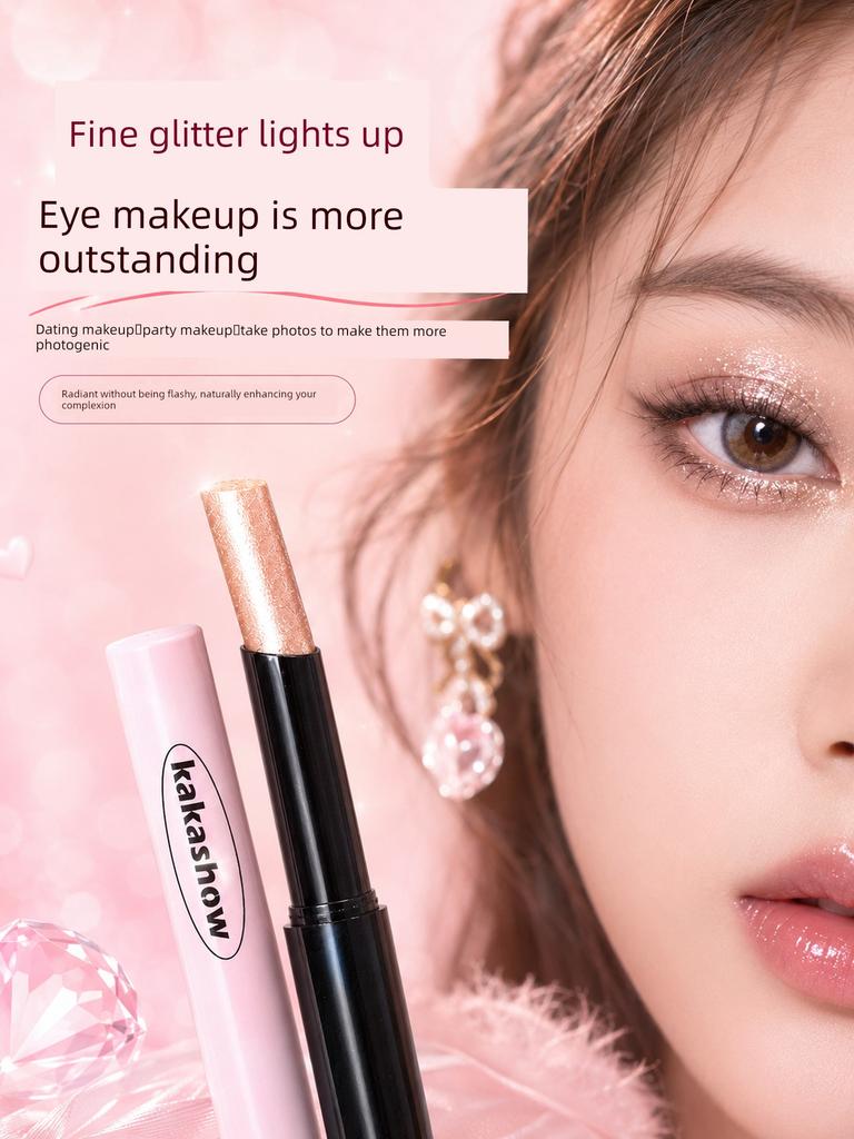 Flashy Eyeshadow Stick, One-Swipe Application, Lazy Eyeshadow Pen, New Model, Easy To Apply for Beginners, Official Flagship Store Genuine Product