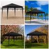 Garden pavilion, commercial tent, party gazebo, 4 side walls, windows, xxl