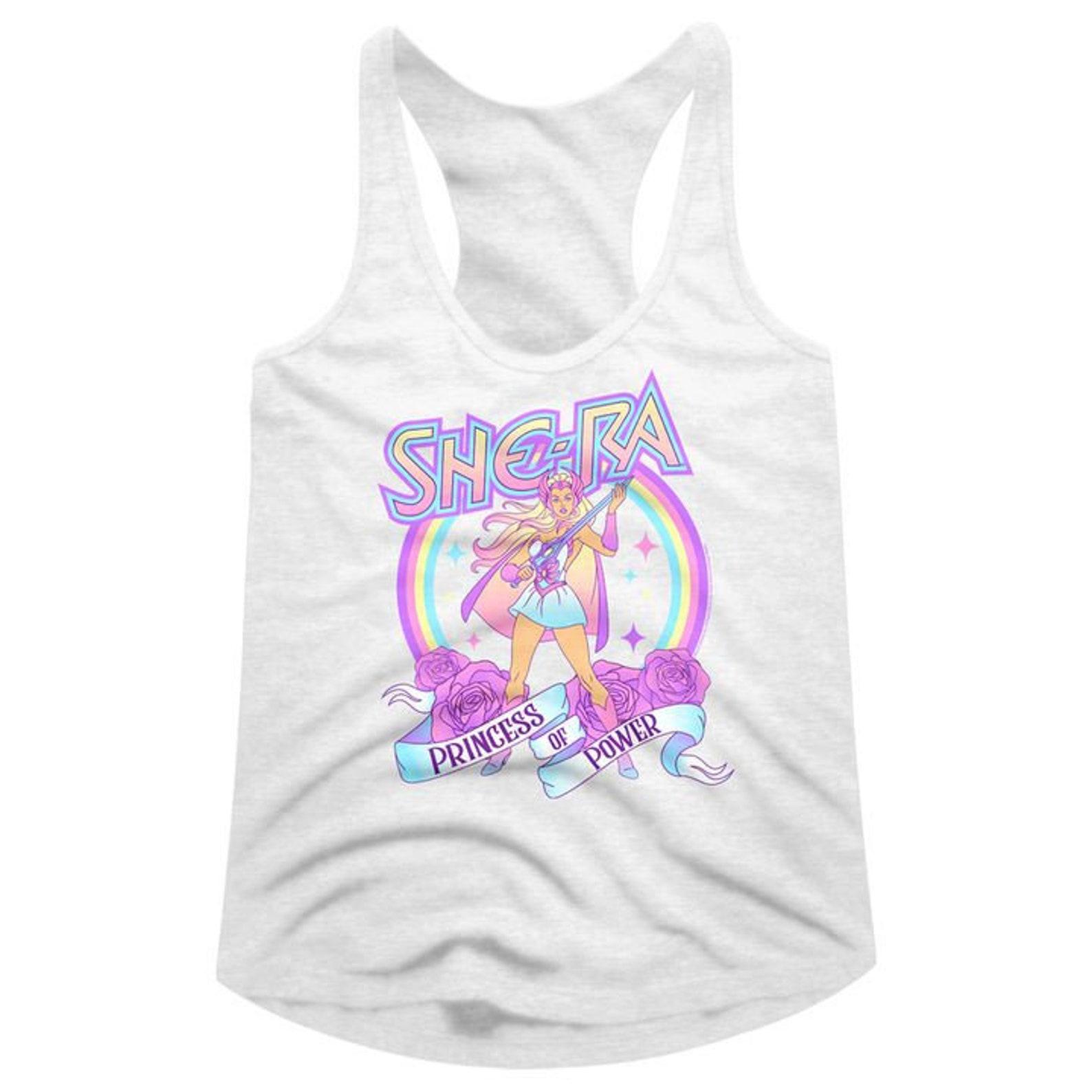 Masters Of The Universe Pastel Goodness White Women s Racerback Tank Top S