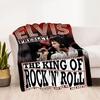 Elvis Presley: Rock 'n' Roll König Decke Bequem Geeignet für Bettwäsche Stuhl Bett Vier Jahreszeiten Universell Digitaldruck
