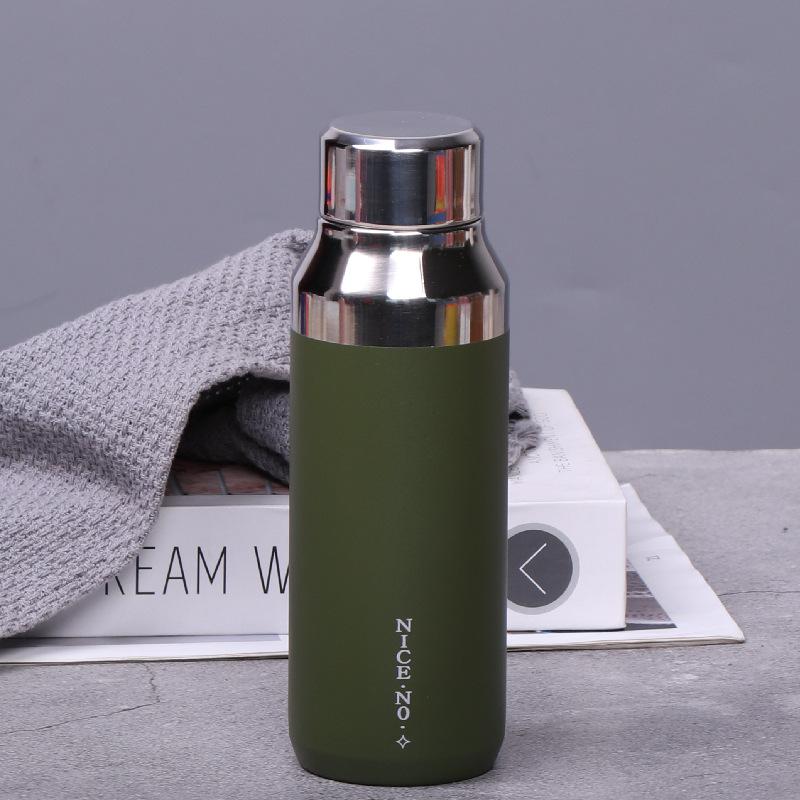 Simple Fashion NESS Thermos Cup Stainless Steel Outdoor Sports Straight Coffee Portable Cup Mini Handy Cup