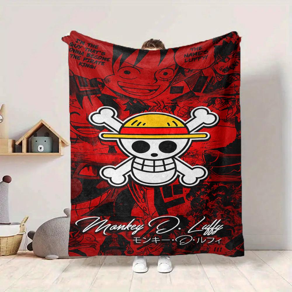 1pc ONE PIECE Flannel Blanket, Soft Skin Friendly with Digital Printing, Various Sizes Available for Family, Friends, Birthday