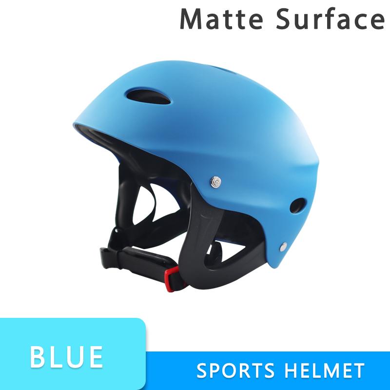 Water Sports Helmet ABS+EVA Half Shell for Kayak SUP Wakeboard Skateboard, Adjustable Vented
