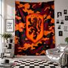 Niederlande Fußball Wandteppich Heimdekoration Wandbehang Tuch für Schlafzimmer Wohnzimmer Hintergrund