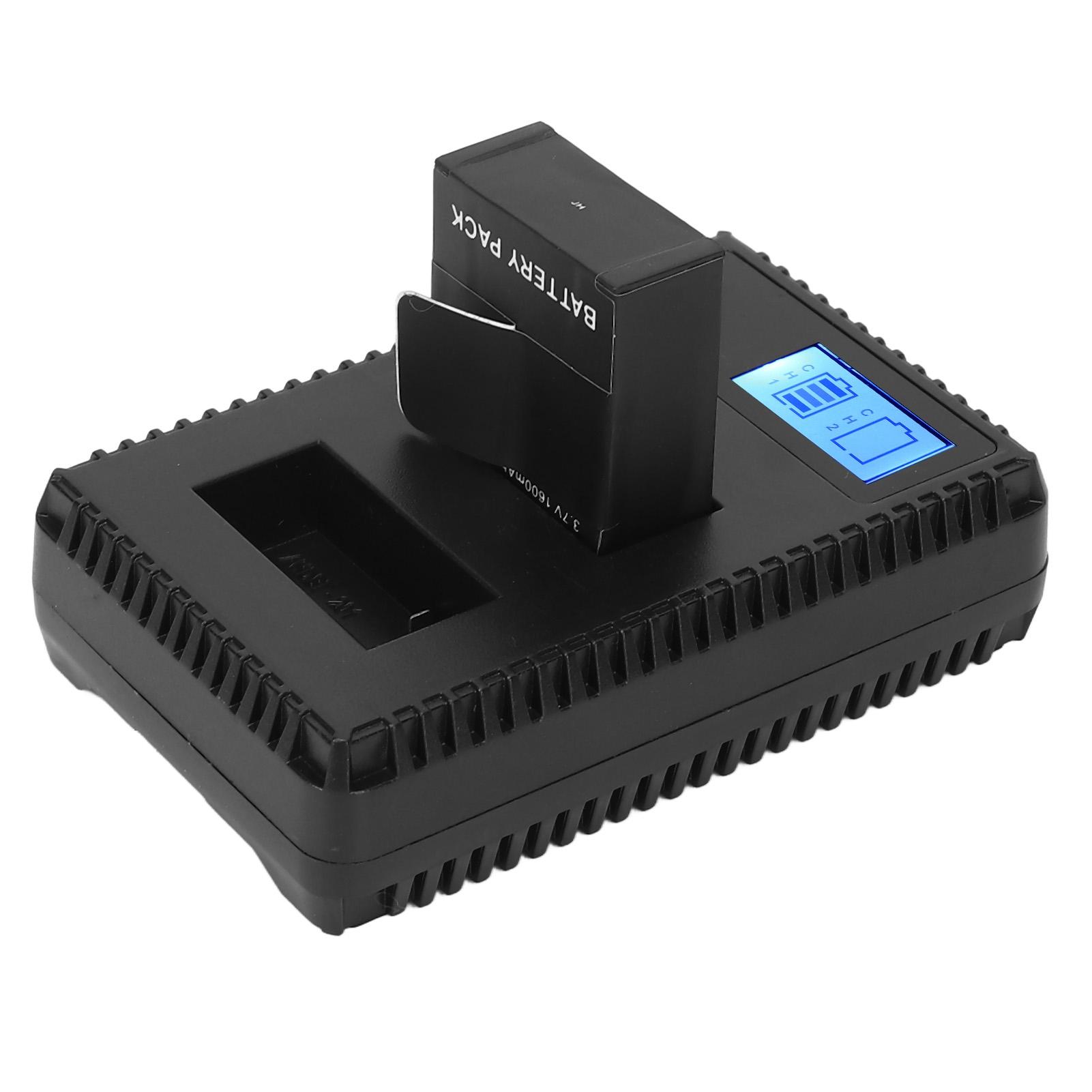 

Профессиональное зарядное устройство с двумя слотами, ЖК-экраном и двумя USB-портами с 1 аккумулятором для Hero 2 3