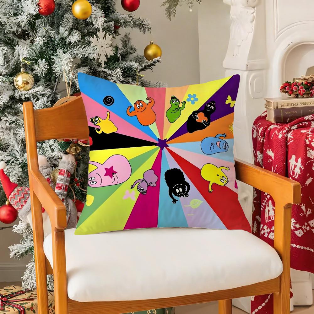 

BBarbapapa Exquisite Pillow Case Silky elegant Comfort Sofa Bed Invisible zipper 30cmx30cm
