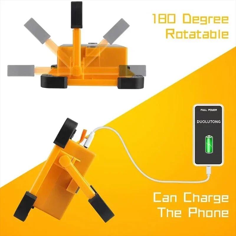 100W Zonneschijn Schijnwerper Buiten Draagbare LED Reflector Spot Oplaadbare Projector Schijnwerper Bouwlamp Nood Buiten Kampeerlicht
