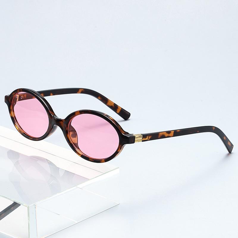 New Sunglasses Retro Versatile Women's High-end Fashion Exquisite Oval Fashion Sunglasses 3089