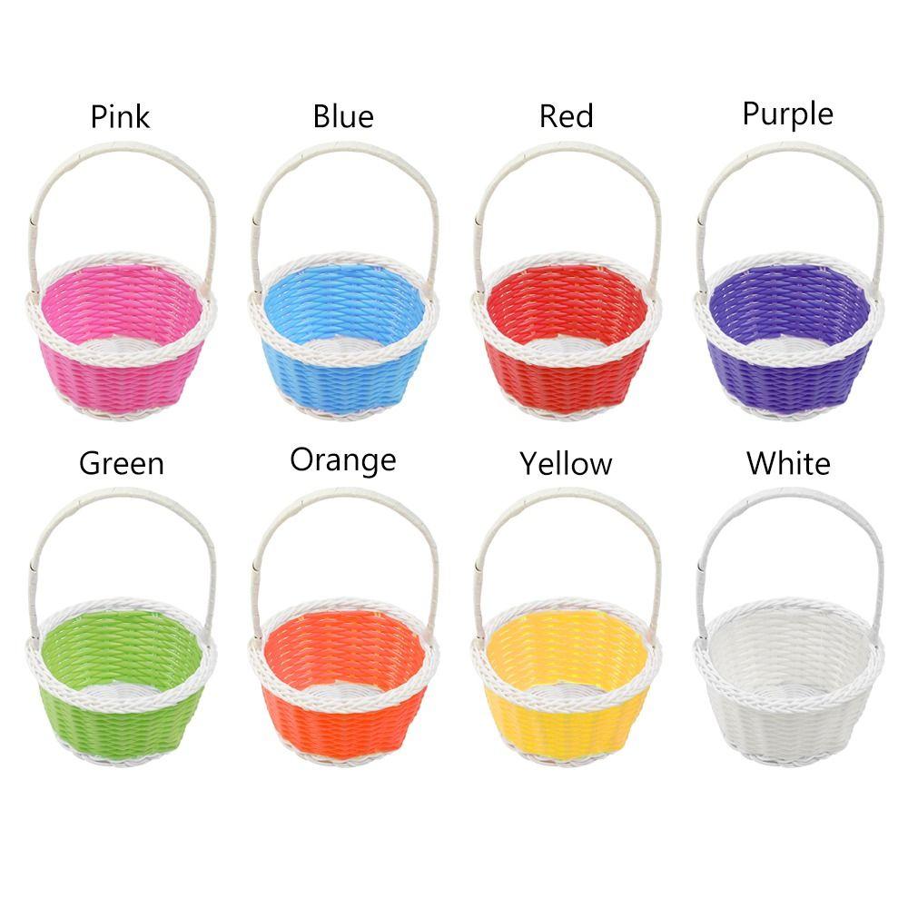 Plastic Vine Storage Baskets Shopping Storage Hamper Basket  For Plant Home Wedding