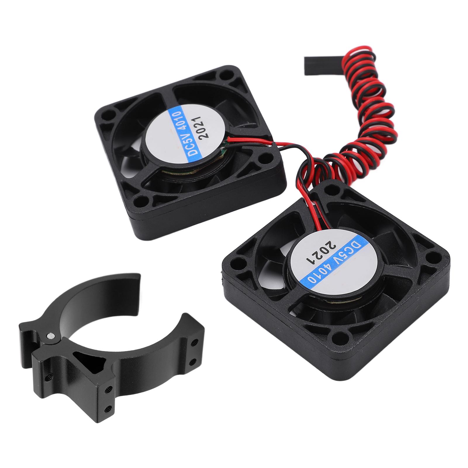 

RC 40x40mm Motor Cooling Fans with Holder for 4068 4268 4274 4275 Motor with 42mm DiameterBlack чорний