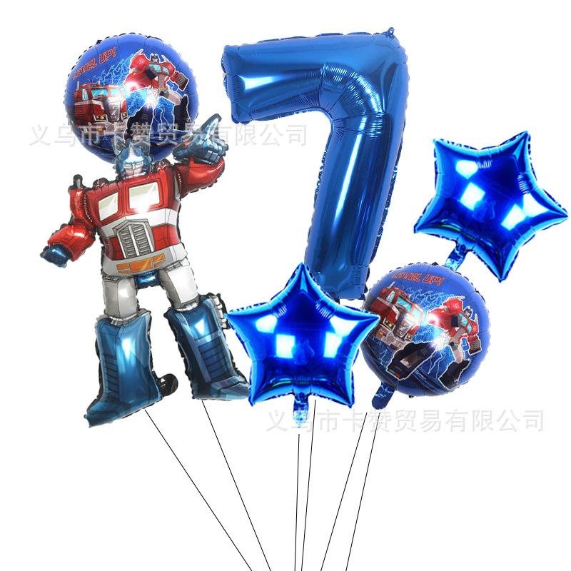 6 ks fóliové balónky narozeninový motiv Party dekorace Potřeby pro miminko Chlapecké děti Hračky Air Globos